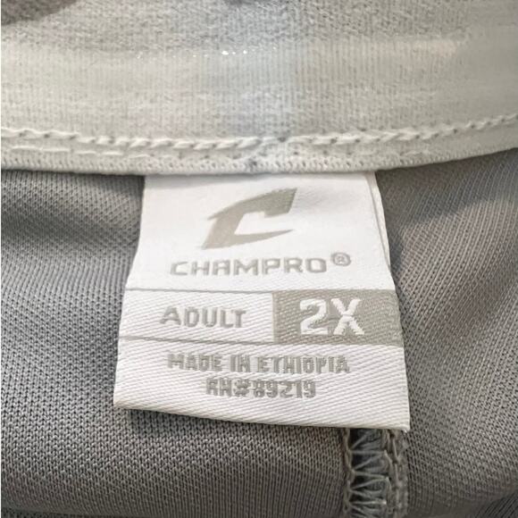 NEW Champro Triple Crown Bottom Premium Baseball Pant in Gray Size 2X - Picture 4 of 7